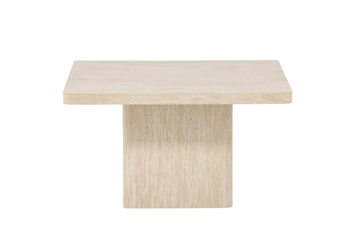 Fjôrd - Salontafel Vierkant - Beige MDF - 80x80x46cm - Qvart