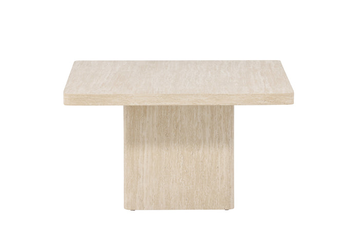 Fjôrd - Salontafel Vierkant - Beige MDF - 80x80x46cm - Qvart