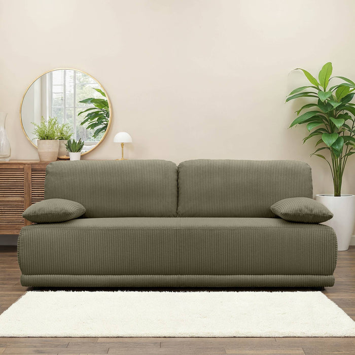 sweeek - Uitklapbare bank 3 zitplaatsen corduroy