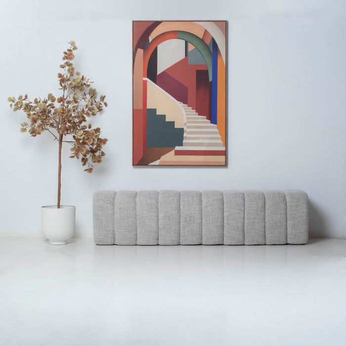 DÉJA Living - Eetkamerbank Taupe Stof - 200x45x48cm - Bogense