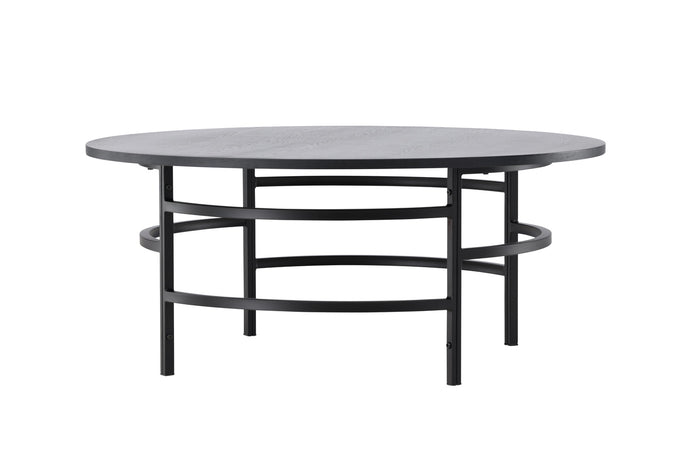 Fjôrd - Salontafel Rond - Zwart MDF - 100cm - Copenhagen