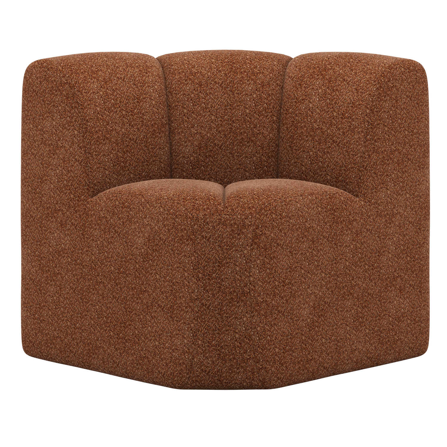 WOOOD Mojo Eetbankje Hoek Met Rugleuning - Wollig - Roestbruin