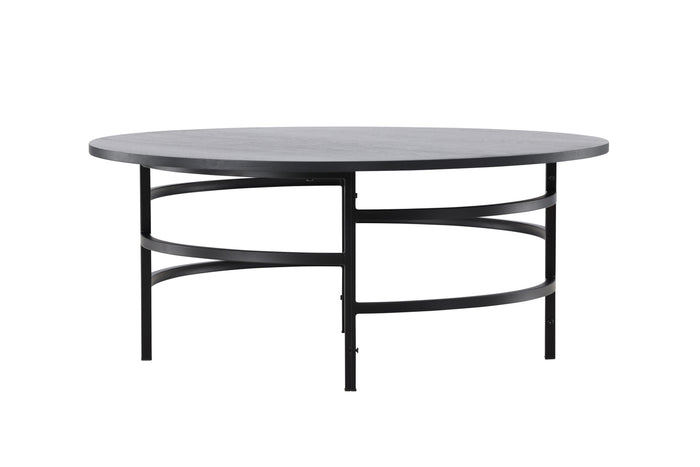 Fjôrd - Salontafel Rond - Zwart MDF - 100cm - Copenhagen