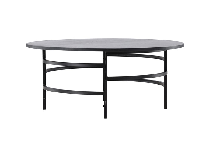 Fjôrd - Salontafel Rond - Zwart MDF - 100cm - Copenhagen