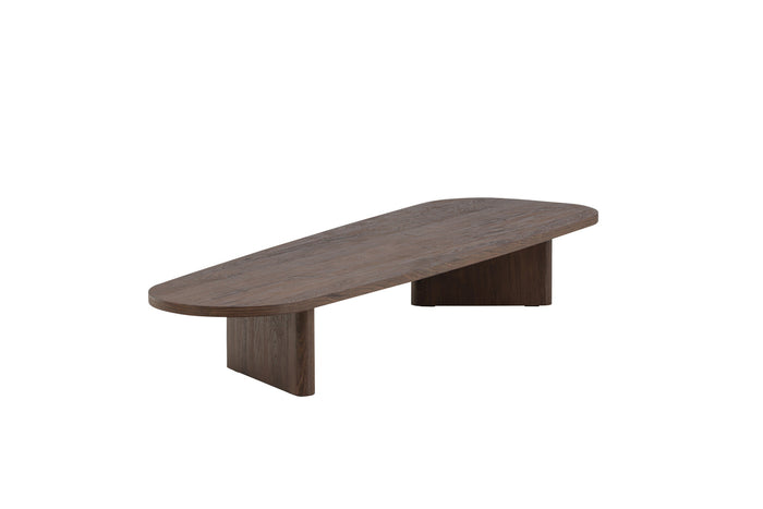 Fjôrd - Salontafel Organisch - Donkerbruin MDF - 180x55x25cm - Grönvik