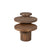 StarFurn - Salontafel Rond Bruin Hout - Set van 3 - 70x70x45cm - Maya