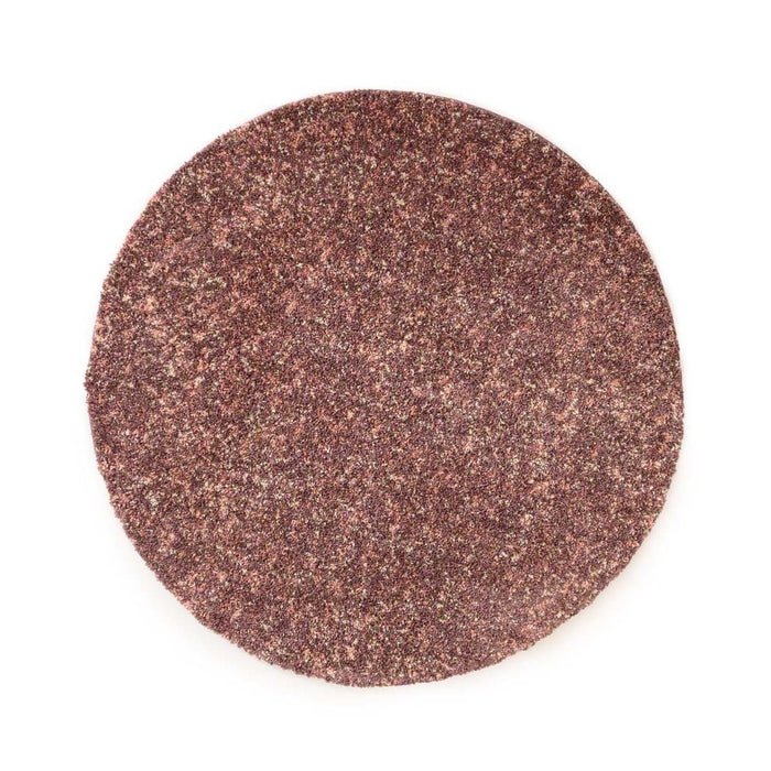 Tapeso Rond hoogpolig vloerkleed - Blend roze - 160 cm