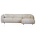 Giga Meubel - Chaise Longue Bank Beige Stof - 3-zits Rechts - Lyon