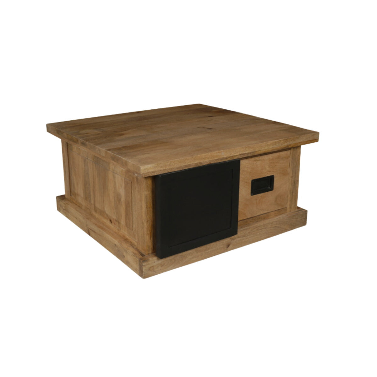 StarFurn - Salontafel Vierkant Naturel Hout - 80x80x45cm - Nashville