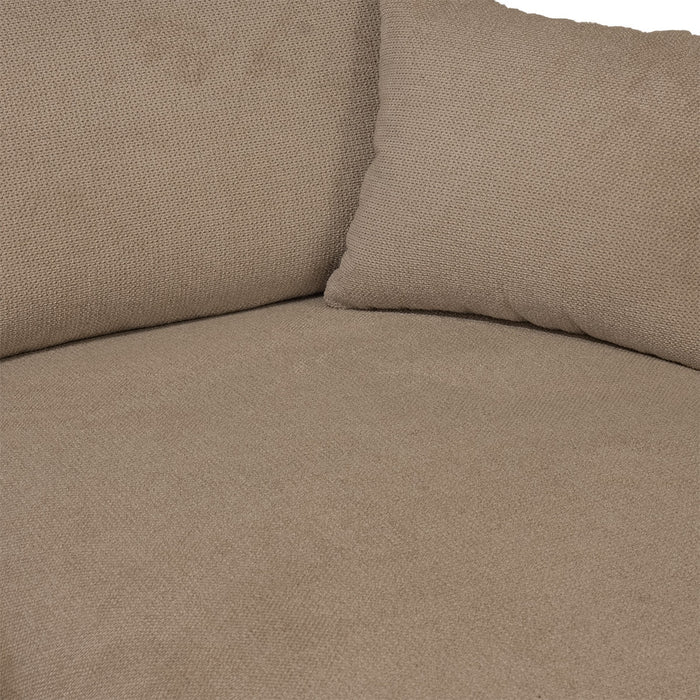 Giga Meubel - Chaise Longue Bank Taupe Stof - 3-zits Links - Bordeaux