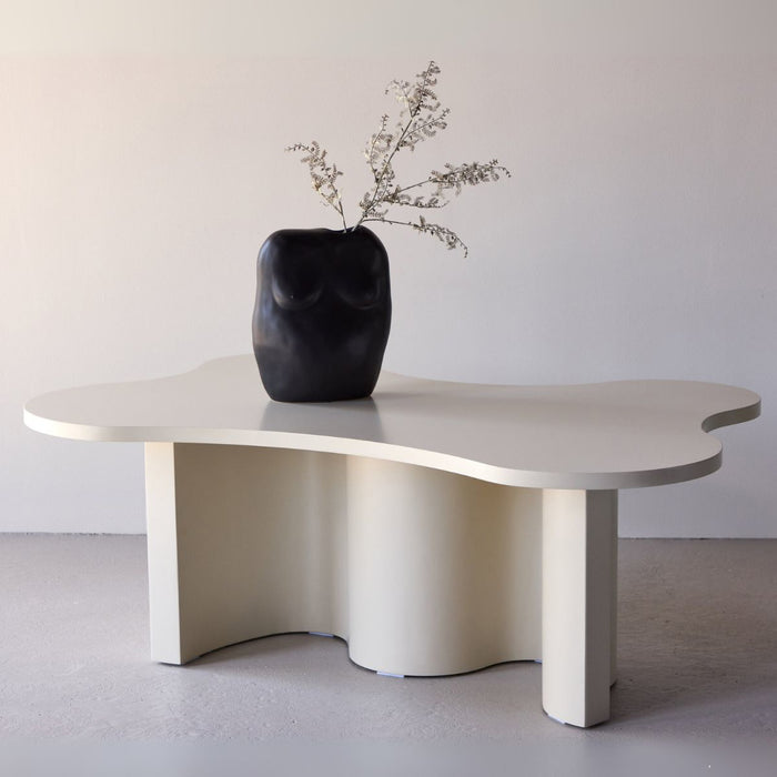 Fjôrd - Salontafel Organisch - Beige MDF - 120x80x45cm - Flow