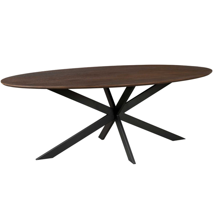 StarFurn - Eettafel Ovaal Bruin Hout - 210x100x76cm - Ferris