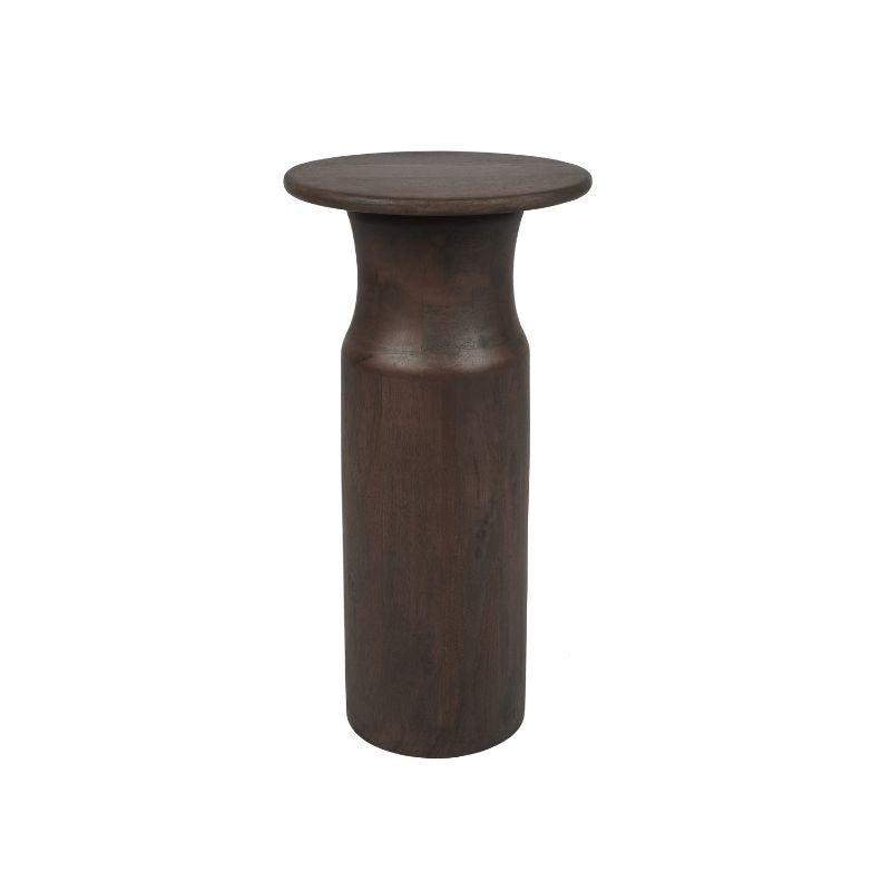 StarFurn - Bijzettafel Rond Bruin Hout - 40x40x60cm - Mason