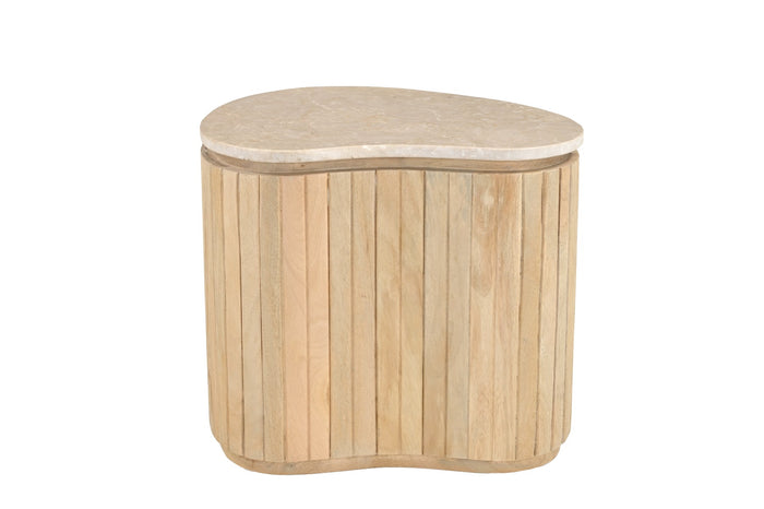 Brix - Salontafel  Sorai Natural Bottecino Set van 2 - 38x50x40cm