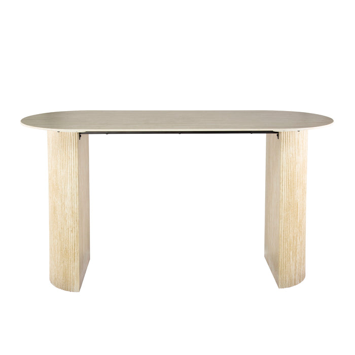 Giga Meubel - Bartafel Ovaal - Travertin - 178x70x92cm - Romano