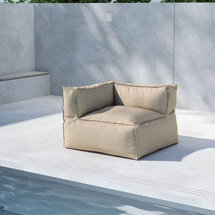 Fjôrd - Loungebank Hoek Beige Stof - 105x105x75cm - Rambo
