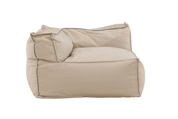 Fjôrd - Loungebank Hoek Beige Stof - 105x105x75cm - Rambo