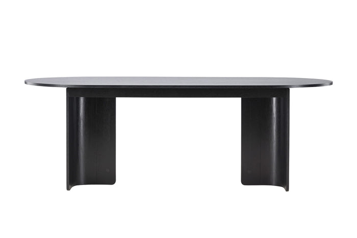 Fjôrd - Eettafel Ovaal - Zwart - 220x100x75cm - Tyresö