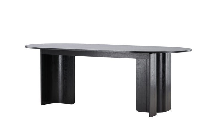 Fjôrd - Eettafel Ovaal - Zwart - 220x100x75cm - Tyresö