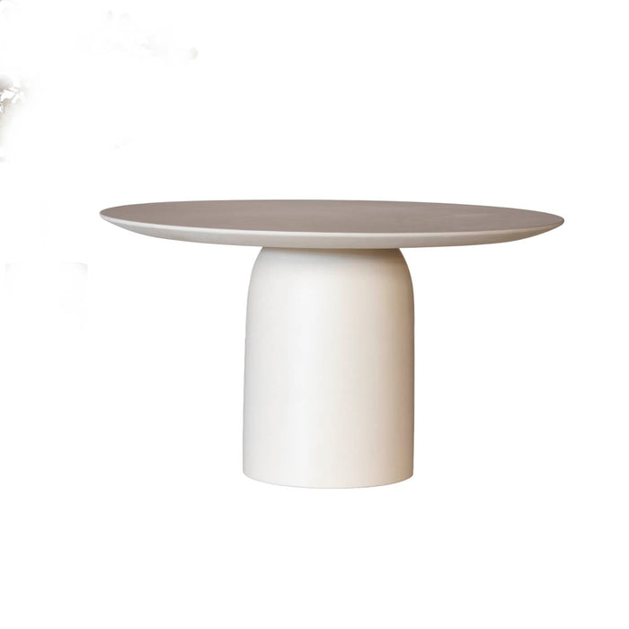 DÉJA Living - Eettafel Rond - Beige Eco Composiet - 130cm - Dalarö