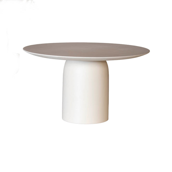 DÉJA Living - Eettafel Rond - Beige Eco Composiet - 130cm - Dalarö