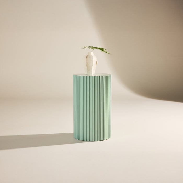 Fjôrd - Bijzettafel Rond - Lichtgroen - 31cm - Lenox