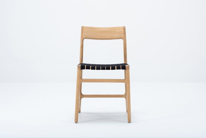 Gazzda Fawn Chair Houten Eetkamerstoel Whitewash - Cotton Black