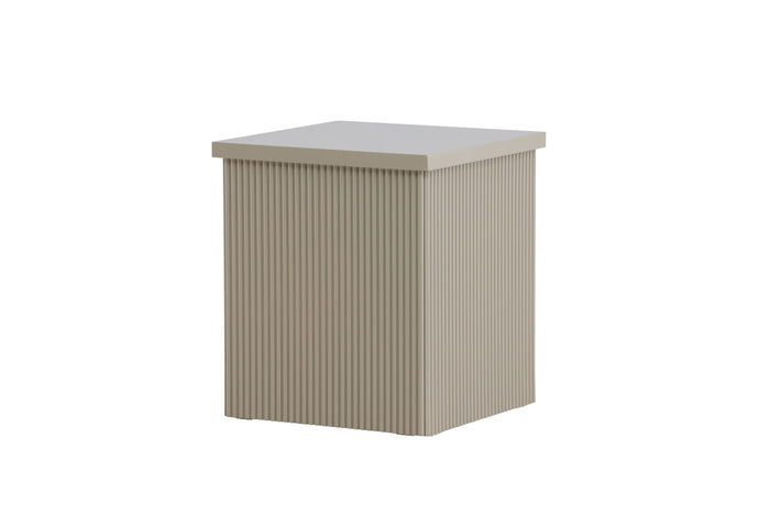 Fjôrd - Bijzettafel Vierkant - Beige MDF - 40x40x45cm - Lenox