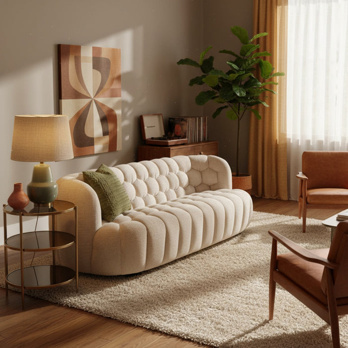 DÉJA Living - 3-zits Bank Beige Stof - 230x100x75cm - Trones