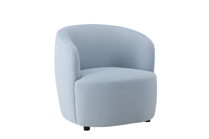 Fjôrd - Fauteuil Blauw Stof - 85x79x77cm - Bobbo