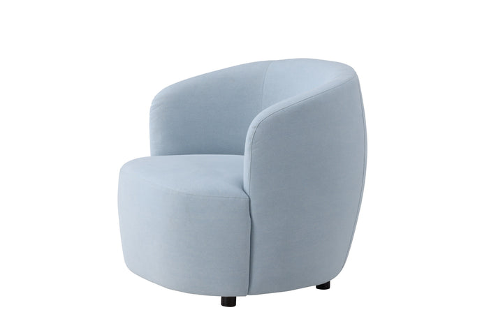 Fjôrd - Fauteuil Blauw Stof - 85x79x77cm - Bobbo