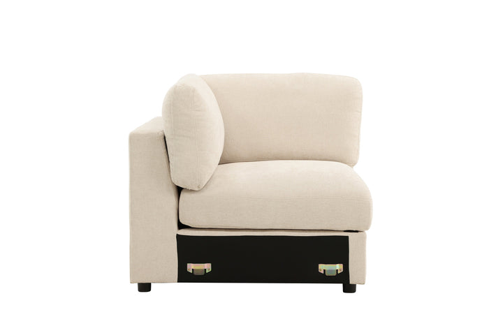 Fjôrd - Hoekbank Element - Beige - 99x99x86cm - Salerno