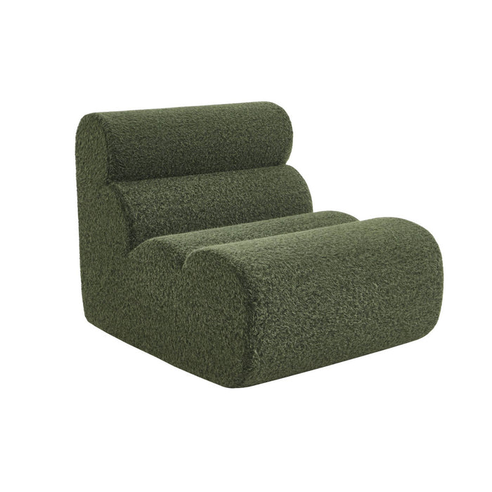 sweeek - Stoffen fauteuil effect alpaca 1 zitplaats