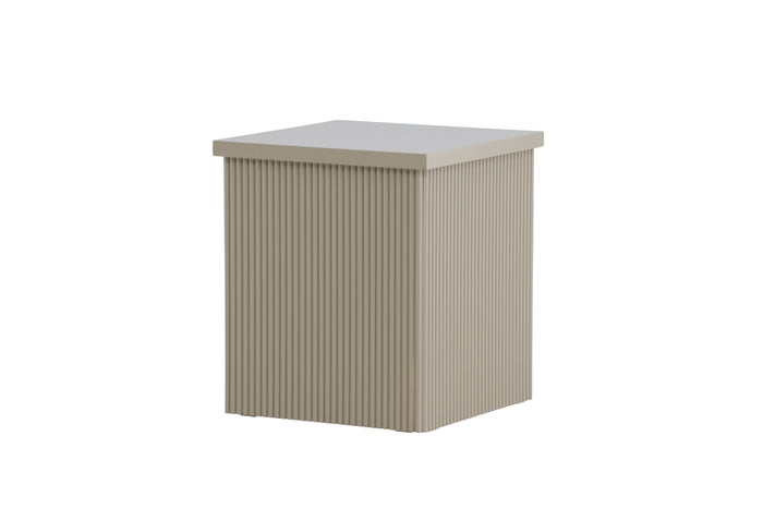 Fjôrd - Bijzettafel Vierkant - Beige MDF - 40x40x45cm - Lenox
