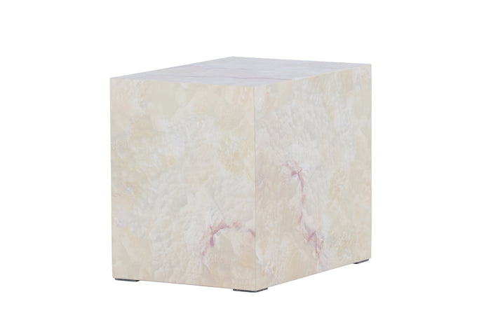 Fjôrd - Bijzettafel Rechthoek - Travertinlook - 35cm - York