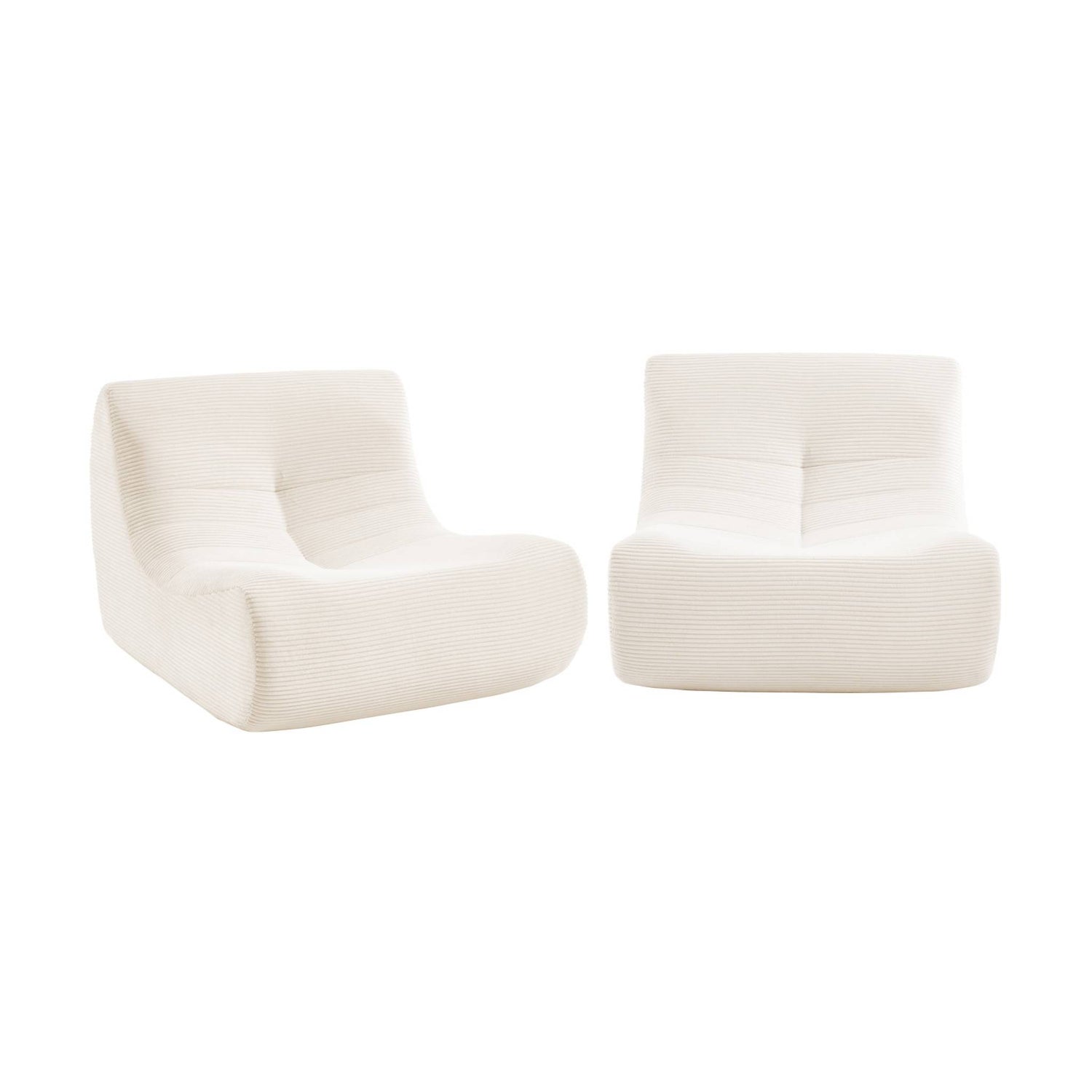 sweeek - Fauteuil corduroy Sokol 1 zitplaats (set van 2)