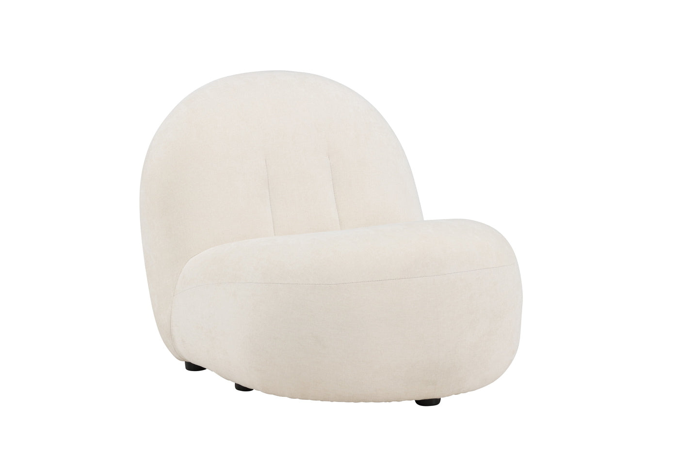 Fjôrd - Fauteuil Wit Stof - 65x84x61cm - Omaha