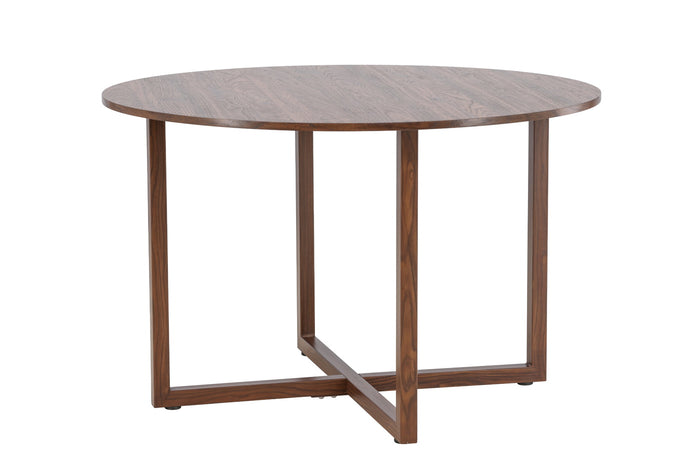 Fjôrd - Eettafel Rond - Walnoot - 120x120x75cm - Durango