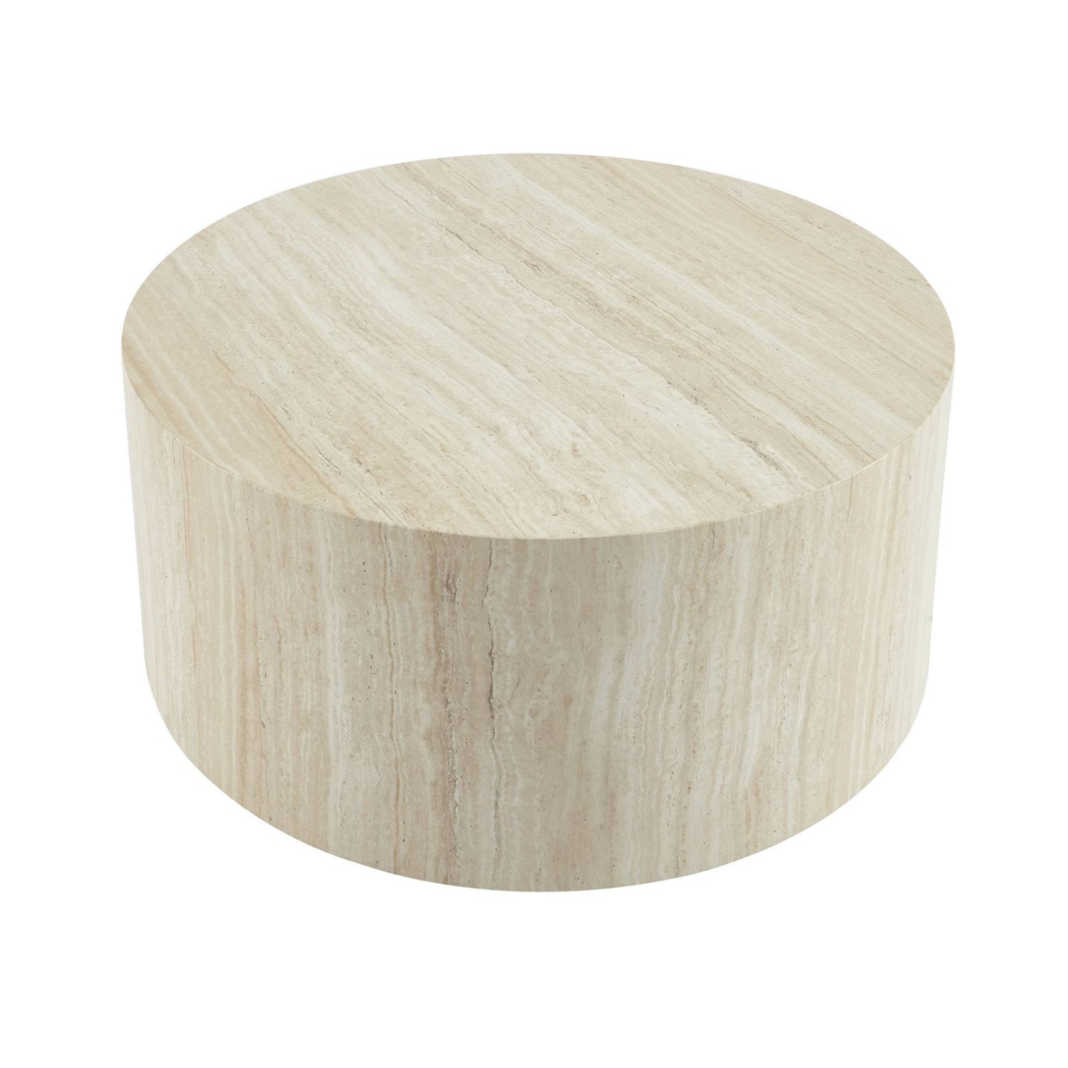 sweeek - Ronde salontafel houteffect Ø80cm