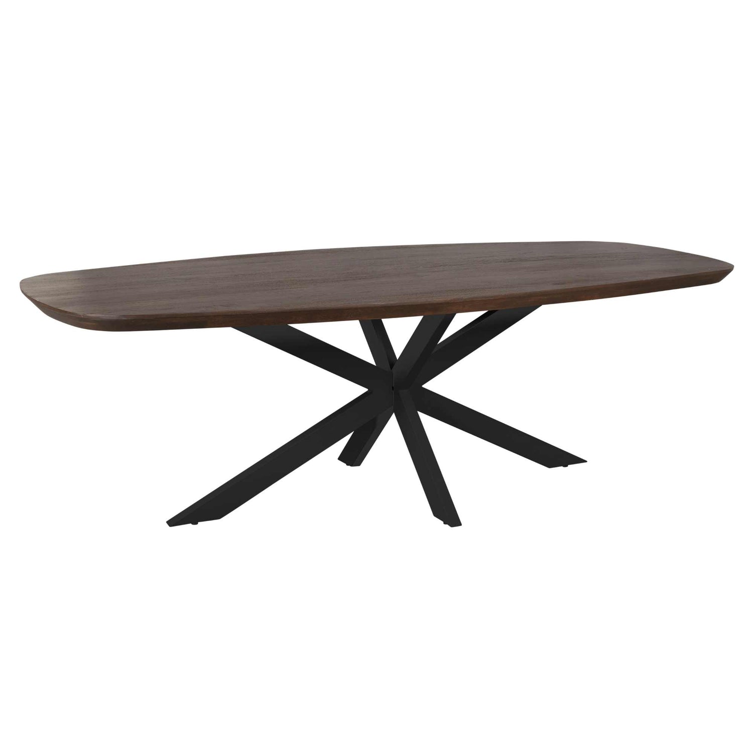 Starfurn Eettafel Madison Brown | 240 cm | Deens Ovaal | Poot Black