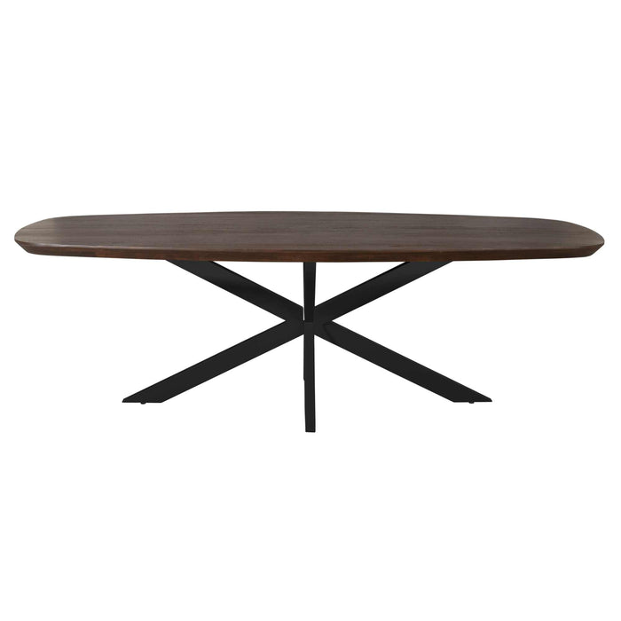 Starfurn Eettafel Madison Brown | 240 cm | Deens Ovaal | Poot Black