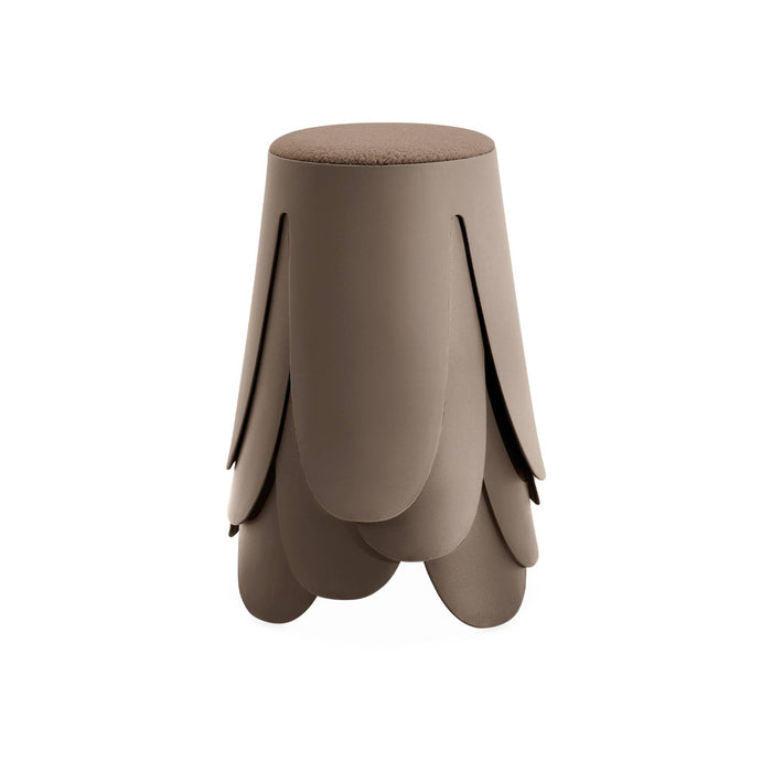 sweeek - Set van 4 stapelkrukken in boucléstof