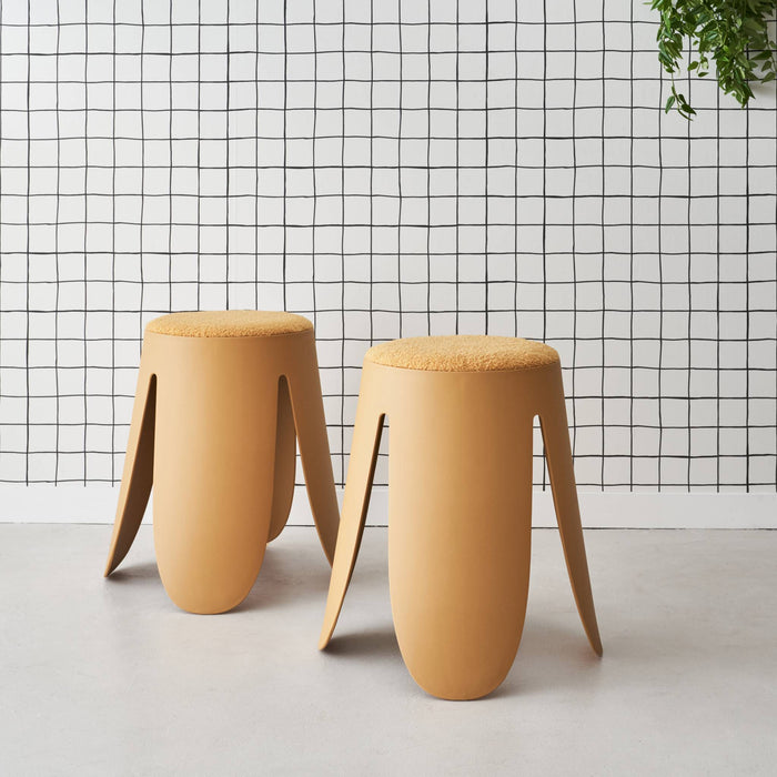 sweeek - Set van 2 stapelkrukken, Ø30 | 44 x H46cm