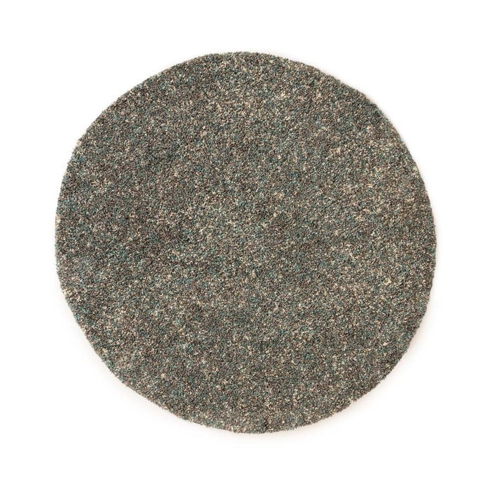 Tapeso Rond hoogpolig vloerkleed - Blend blauw|grijs - 120 cm
