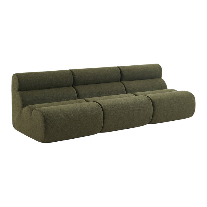 sweeek - Stoffen fauteuils getextureerde bouclé 1 zitplaats (set van