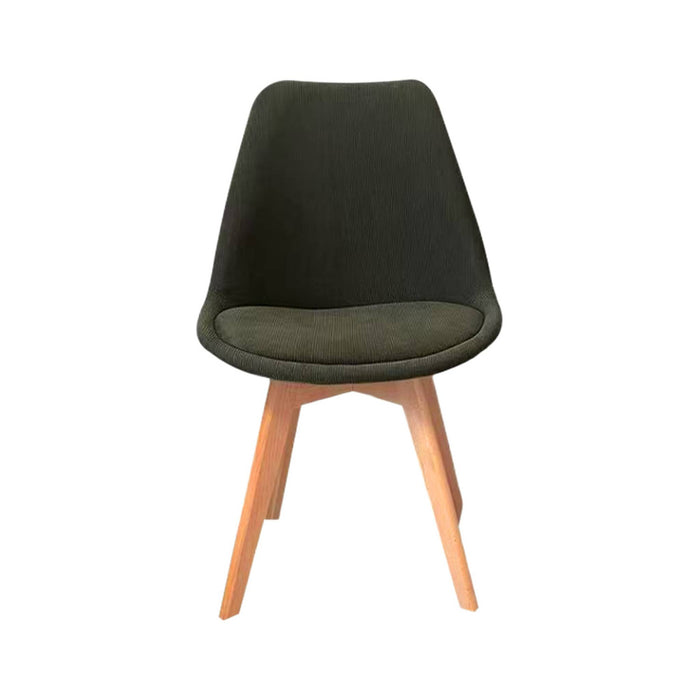 sweeek - Corduroy Scandinavische stoelen met beukenhouten poten (set