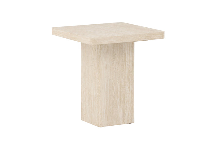 Fjôrd - Salontafel Vierkant - Beige MDF - 50x50x56cm - Qvart