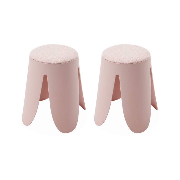 sweeek - Set van 2 stapelkrukken, Ø30 | 44 x H46cm