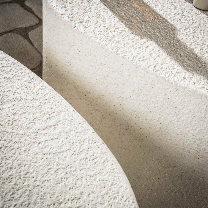 Giga Meubel - Salontafel Marmer - Set van 2 - Stone Driehoekig