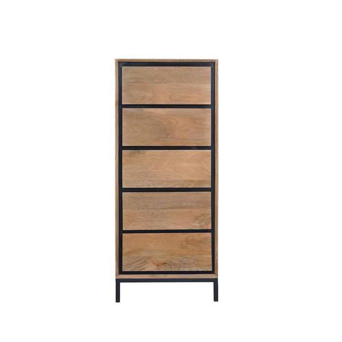 StarFurn - Ladekast Naturel Hout - 50x40x120cm - RichWood